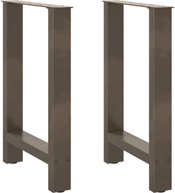 vidaXL - Salontafelpoten - 2 - st - 50x(72-73) - cm - staal - naturel