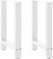 vidaXL - Salontafelpoten - 2 - st - 50x(72-73) - cm - staal - wit