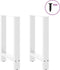 vidaXL - Salontafelpoten - 2 - st - 50x(72-73) - cm - staal - wit