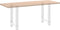 vidaXL - Salontafelpoten - 2 - st - 50x(72-73) - cm - staal - wit