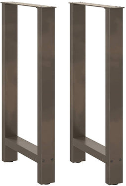 vidaXL - Salontafelpoten - 2 - st - 50x(90-91) - cm - staal - naturel