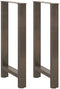 vidaXL - Salontafelpoten - 2 - st - 50x(90-91) - cm - staal - naturel