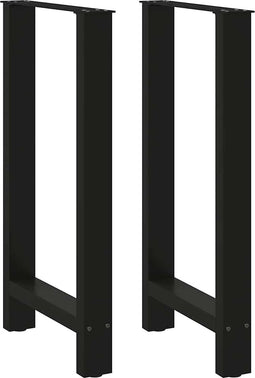 vidaXL - Salontafelpoten - 2 - st - 50x(90-91) - cm - staal - zwart