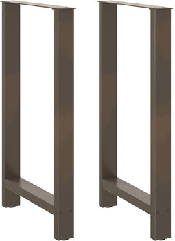 vidaXL - Salontafelpoten - 2 - st - 60x(100-101) - cm - staal - naturel