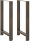 vidaXL - Salontafelpoten - 2 - st - 60x(100-101) - cm - staal - naturel