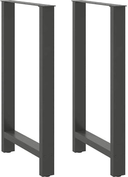 vidaXL - Salontafelpoten - 2 - st - 60x(100-101) - cm - staal - antraciet