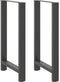 vidaXL - Salontafelpoten - 2 - st - 60x(100-101) - cm - staal - antraciet