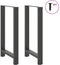 vidaXL - Salontafelpoten - 2 - st - 60x(100-101) - cm - staal - antraciet