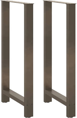vidaXL - Salontafelpoten - 2 - st - 60x(110-111) - cm - staal - naturel