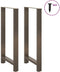vidaXL - Salontafelpoten - 2 - st - 60x(110-111) - cm - staal - naturel