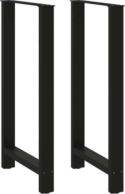 vidaXL - Salontafelpoten - 2 - st - 60x(110-111) - cm - staal - zwart