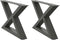 vidaXL - Salontafelpoten - 2 - st - 60x(30-31,3) - cm - staal - antraciet