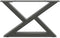vidaXL - Salontafelpoten - 2 - st - 60x(30-31,3) - cm - staal - antraciet