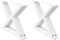 vidaXL - Salontafelpoten - 2 - st - 60x(30-31,3) - cm - staal - wit