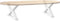 vidaXL - Salontafelpoten - 2 - st - 60x(30-31,3) - cm - staal - wit