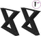 vidaXL - Salontafelpoten - 2 - st - 60x(30-31,3) - cm - staal - zwart