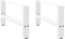 vidaXL - Salontafelpoten - 2 - st - 60x(30-31) - cm - staal - wit