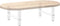 vidaXL - Salontafelpoten - 2 - st - 60x(30-31) - cm - staal - wit