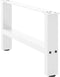 vidaXL - Salontafelpoten - 2 - st - 60x(30-31) - cm - staal - wit