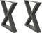 vidaXL - Salontafelpoten - 2 - st - 60x(42-43,3) - cm - staal - antraciet