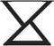 vidaXL - Salontafelpoten - 2 - st - 60x(42-43,3) - cm - staal - zwart