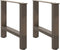 vidaXL - Salontafelpoten - 2 - st - 60x(42-43) - cm - staal - naturel