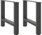 vidaXL - Salontafelpoten - 2 - st - 60x(42-43) - cm - staal - antraciet