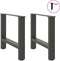 vidaXL - Salontafelpoten - 2 - st - 60x(42-43) - cm - staal - antraciet