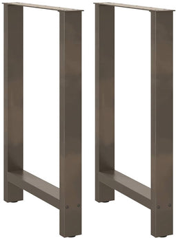 vidaXL - Salontafelpoten - 2 - st - 60x(90-91) - cm - staal - naturel