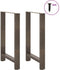 vidaXL - Salontafelpoten - 2 - st - 60x(90-91) - cm - staal - naturel