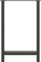 vidaXL - Salontafelpoten - 2 - st - 60x(90-91) - cm - staal - antraciet