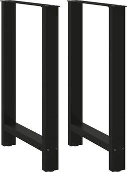 vidaXL - Salontafelpoten - 2 - st - 60x(90-91) - cm - staal - zwart