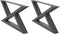 vidaXL - Salontafelpoten - 2 - st - 70x(30-31,3) - cm - staal - antraciet