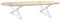 vidaXL - Salontafelpoten - 2 - st - 70x(30-31,3) - cm - staal - wit