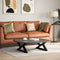 vidaXL - Salontafelpoten - 2 - st - 70x(30-31,3) - cm - staal - zwart