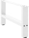 vidaXL - Salontafelpoten - 2 - st - 70x(30-31) - cm - staal - wit