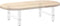 vidaXL - Salontafelpoten - 2 - st - 70x(30-31) - cm - staal - wit