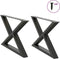 vidaXL - Salontafelpoten - 2 - st - 70x(42-43,3) - cm - staal - antraciet