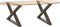 vidaXL - Salontafelpoten - 2 - st - 70x(42-43,3) - cm - staal - naturel