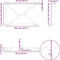 vidaXL - Salontafelpoten - 2 - st - 70x(42-43,3) - cm - staal - wit