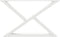 vidaXL - Salontafelpoten - 2 - st - 70x(42-43,3) - cm - staal - wit