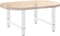 vidaXL - Salontafelpoten - 2 - st - 70x(42-43) - cm - staal - wit