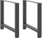vidaXL - Salontafelpoten - 2 - st - 70x(72-73) - cm - staal - antraciet