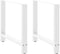 vidaXL - Salontafelpoten - 2 - st - 70x(72-73) - cm - staal - wit