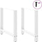 vidaXL - Salontafelpoten - 2 - st - 70x(72-73) - cm - staal - wit