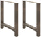 vidaXL - Salontafelpoten - 2 - st - 80x(72-73) - cm - staal - naturel