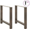 vidaXL - Salontafelpoten - 2 - st - 80x(72-73) - cm - staal - naturel