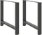 vidaXL - Salontafelpoten - 2 - st - 90x(72-73) - cm - staal - antraciet