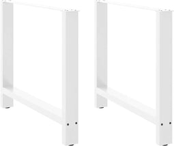 vidaXL - Salontafelpoten - 2 - st - 90x(72-73) - cm - staal - wit