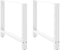 vidaXL - Salontafelpoten - 2 - st - 90x(72-73) - cm - staal - wit